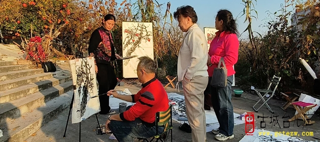 周慧写意花鸟画高研班石榴园写生活动启幕 多地学员共绘硕果美景（图）