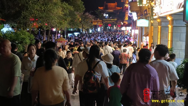 五一夜游台儿庄古城：流光溢彩引八方客 最美水乡展新韵（图）