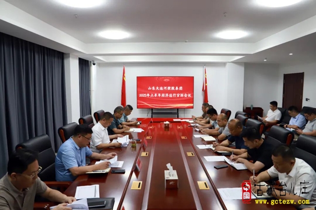 山东大运河控股集团召开2025年上半年经济运行分析工作会议（图）