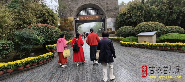 细雨润古城 滇鲁情相牵丨云南游客走进台儿庄缅怀先烈，共话和平（图）